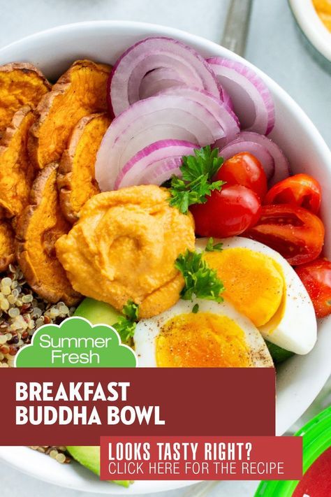 Pin on Healthy Eating Sweet Potato Rounds, Potato Rounds, Breakfast Cooking, Fresh Breakfast, Egg Recipes For Breakfast, Healthy Bowls, Protein Packed Breakfast, Buddha Bowls, Bowl Recipes