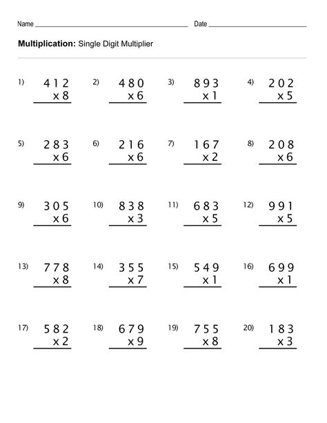 4th Grade Multiplication Worksheets - Best Coloring Pages For Kids 4th Grade Multiplication Worksheets, Free Printable Multiplication Worksheets, Free Multiplication Worksheets, Multiplication And Division Worksheets, 4th Grade Multiplication, Multiplication Facts Worksheets, Printable Multiplication Worksheets, Math Multiplication Worksheets, Math Division Worksheets