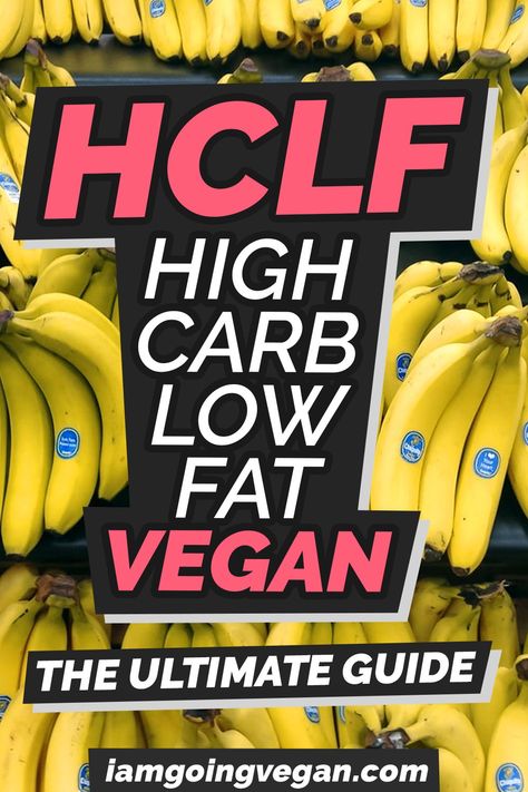 What is a high-carb low-fat vegan diet? Does an HCLF vegan diet work for weight loss? Is it healthy? From fruitarian to starch-based, let's take a look at HCLF nutrition, recipes, and meal plans. #vegan #highcarb #plantbased #hclf #veganweightloss Low Fat High Carb, Starch Based Diet, Fruitarian Diet, High Carb Low Fat Vegan, High Carb Vegan, Starch Solution Recipes, Low Fat Vegan Recipes, High Carb Low Fat, Weight Loose Tips For Women