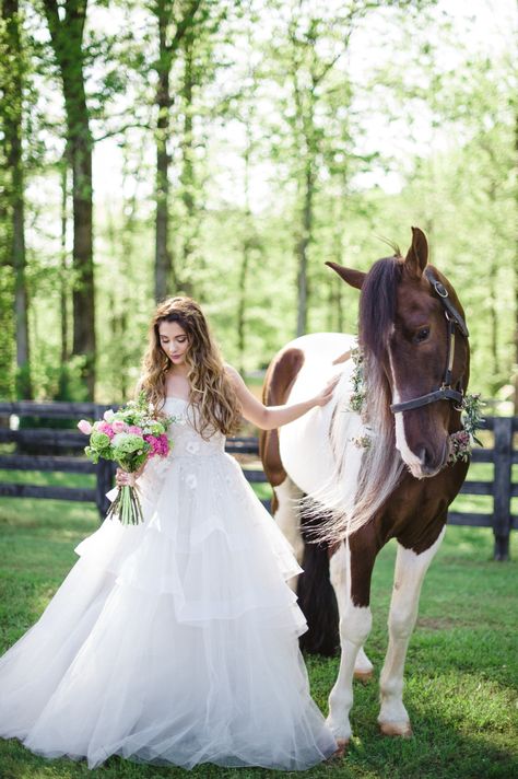 Horse Wedding Photos, Wedding Dresses Vintage Princess, Unicorn Wedding, Equestrian Wedding, Circus Wedding, Horse Wedding, Bridal Photo, Chicago Wedding Venues, Bridal Photoshoot