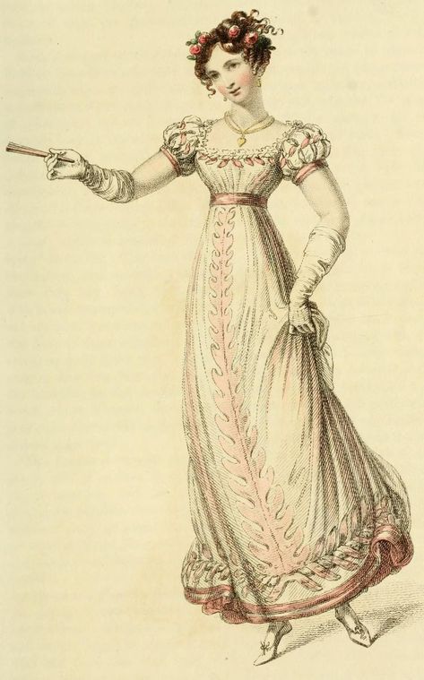 Neoclassical Fashion, 1820s Dress, Regency Outfits, 1820 Fashion, 1820s Fashion, Regency Fashion Plates, Waltz Dress, Regency Gown, Regency Era Fashion