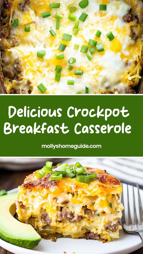 Easy Slow Cooker Breakfast Casserole, Crock Pot Breakfast Casserole Easy, Easy Crockpot Egg Bake, Slow Cooker Hashbrown Breakfast, Breakfast Casserole In Slow Cooker, Breakfast Ideas For Meetings, Crockpot Casserole Recipes Breakfast, Crockpot Breakfast Christmas Morning, Easy Crock Pot Breakfasts