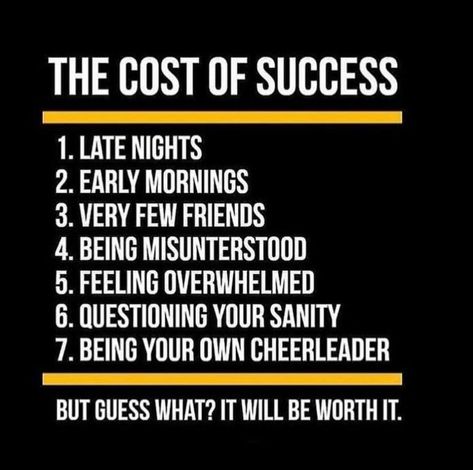 The Cost of Success Cost Of Success, Entrepreneurship Quotes Motivation, Summer Beach Quotes, 5am Club, Entrepreneurship Quotes, Millionaire Quotes, About Success, 10th Quotes, Bill Gates