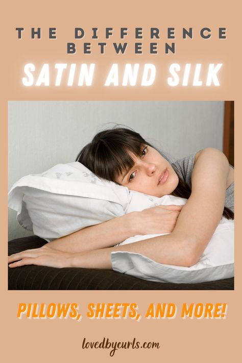 What is the difference between satin and silk and which should you choose? Find out which one is better - satin pillows or silk pillows. Satin vs silk! Silk Vs Satin Pillowcase, Silk Vs Satin, Satin Bonnet Sleep, Silk Bonnet, Satin Pillow, Satin Bedding, Satin Sheets, Satin Bonnet, Excessive Sweating