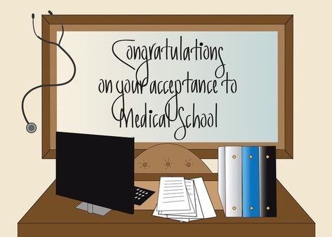 Medical School Acceptance, Computer Card, School Acceptance, Ways To Say Congratulations, School Card, Veterinary School, Knitting Videos Tutorials, Acceptance Letter, Medical School Inspiration