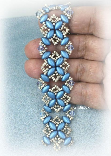 Beading Patterns Free Tutorials, Bead Knitting, Free Beading Tutorials, Simple Beaded Necklaces, Beaded Braclets, Beaded Jewelry Bracelets, Diy Beading, Beaded Necklace Patterns, Friendship Bracelets With Beads