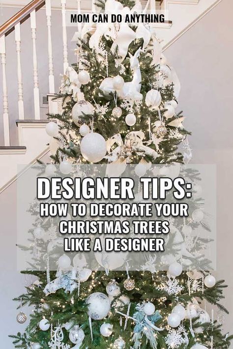 Designer Tips: How To Decorate Your Christmas Tree Like a Designer - Home Decor and Home Improvement DIY Tutorials Designer Christmas Tree, Walk Ideas, Home Improvement Diy, Designer Christmas, Slim Tree, Slim Christmas Tree, Christmas Tree Inspiration, Christmas Post, Creative Craft