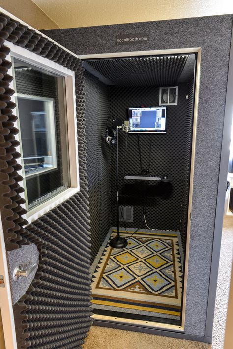 Gallery — VocalBooth.com Vocal Booth, Ruangan Studio, Studio Foam, Music Room Design, Home Recording Studio Setup, Recording Studio Setup, Home Studio Ideas, Home Music Rooms, Music Recording Studio