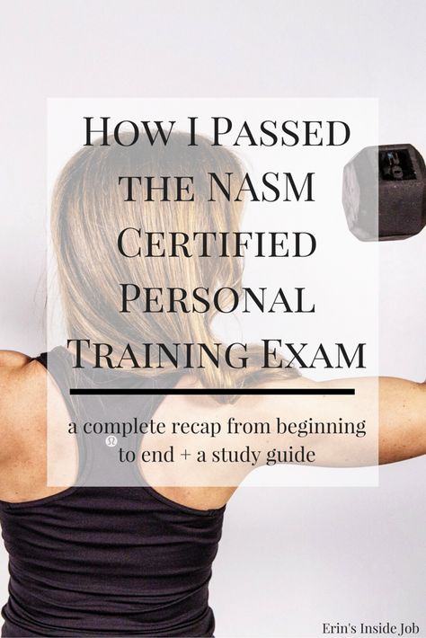 Pass the NASM Certified Personal Training Exam with this study guide! Personal Training Certification, Personal Trainer Business, Personal Trainer Certification, Becoming A Personal Trainer, Nasm Cpt, Personal Training Business, Exercise Science, Personal Fitness Trainer, Training Business