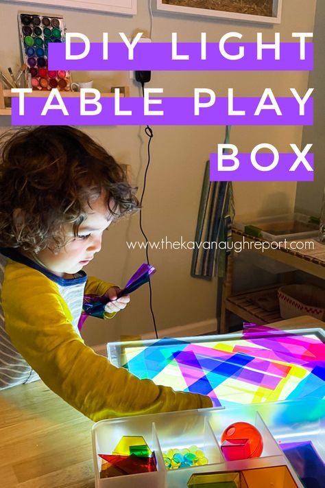 Light Table For Kids, Diy Light Table, Daycare Curriculum, Table Activities For Toddlers, Fun Learning Activities, Toddler Curriculum, Diy Montessori, Early Literacy Activities, Sensory Lights