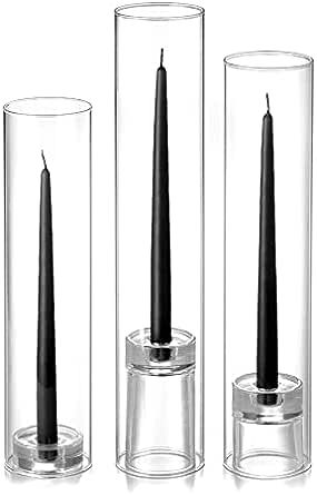 Set of 12 black taper candles with chimney holders. Black taper candles, Chimney and taper holders set, Candle centerpiece ideas, Elegant candle decor, Amazon home decor finds, Designer-inspired home accessories, Affordable candle holders, Dramatic ambiance, Stylish candle arrangements, #AmazonHomeFinds
#ChicCandleDecor #HomeDecorInspo #AffordableLuxury #DramaticDecor Blue Taper Candles, Trendy Candle, Yummi Candles, Romantic Forest, Black Taper Candles, Dishwasher Pods, Elegant Centerpiece, White Pillar Candles, Taper Holders