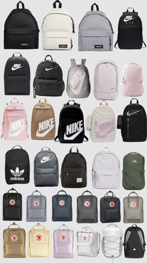 Nike Bags School, Nike School Backpacks, Types Of Backpacks, Best School Bags, School Bag Organization, Mochila Nike, School Backpack Essentials, Uni Bag, Cute School Bags