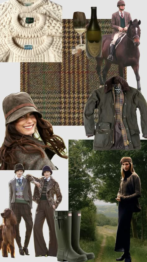 #british #country #countryaesthetic English Country Outfits Women, English Countryside Aesthetic, English Country Fashion, Countryside Outfit, Rain Boot Outfit, Countryside Fashion, British Country Style, Countryside Aesthetic, Countryside Style