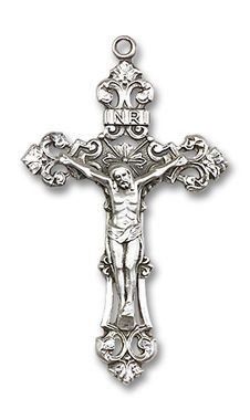 Christus Tattoo, Cross Tattoo For Men, Cross Tattoo Designs, Cross Art, Cross Tattoo, Mens Silver Rings, Silver Jewelry Handmade, Sterling Silver Necklace Pendants, Religious Jewelry