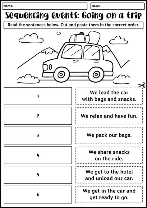 Practice sequencing events and developing important comprehension skills with our engaging story sequencing worksheets for 3rd grade students. Explore fun activities and exercises that help young learners improve their reading and critical thinking abilities in a structured and enjoyable manner. Enhance your child's reading skills with our story sequencing worksheets – make learning an enjoyable experience! #EducationIsFun #CriticalThinkingSkills #ElementaryLearning #storysequencingworksheets Sequence Of Events Worksheets 3rd Grade, Story Order Sequencing Activities, Sequence Writing Worksheets, Sequence Activities 3rd Grade, Writing Exercises For 3rd Grade, Sequencing Activities 3rd Grade, Sequence Activities Preschool, 3rd Grade Activities Fun, Story Comprehension Worksheets