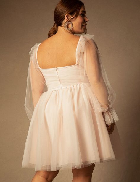 Plus Size Short Wedding Dresses, Bridal Off Shoulder, Wedding Dress Aesthetic, Courthouse Wedding Dress, Engagement Party Dresses, Off Shoulder Style, Plus Size Bride, Bridal Styles, Wedding Court