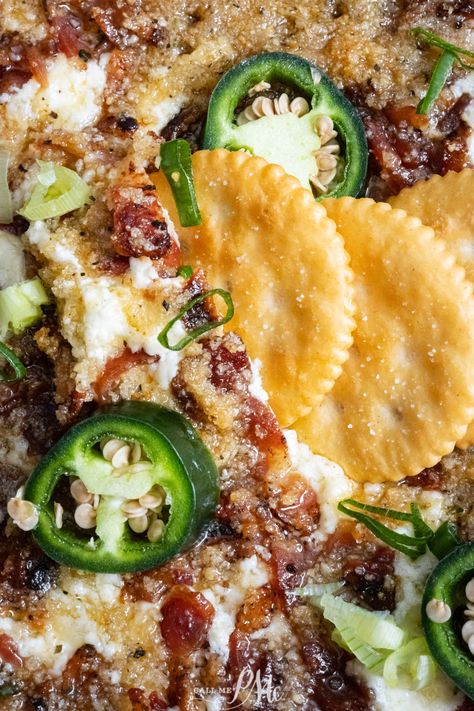 Jalapeno Popper Dip Recipe < Call Me PMc Recipes With Fresh Jalapenos, Popper Dip Recipe, Jalapeno Popper Dip Recipe, Salsa Nachos, Jalapeno Popper Dip, Spicy Dip, Popper Dip, Jalapeno Recipes, Crowd Pleasing Appetizers