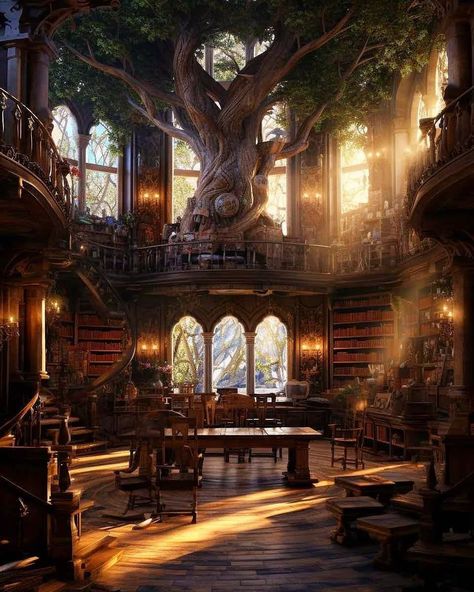 Fantasy Cottage Interior, Castle Library, Fantasy Furniture, Fantasy Wizard, Fantasy Rooms, Cottage Interior, Fantasy Homes, Hobbit House, Lily Evans