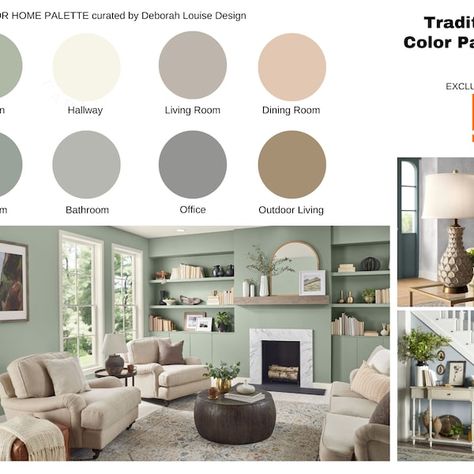 Craftsman House Interior, Traditional Paint Colors, Interior Paint Palettes, Modern Paint Colors, Paint Color Trends, Behr Paint Colors, Farmhouse Paint Colors, Trending Paint Colors, House Color Palettes