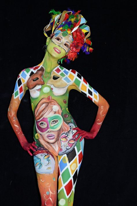 World Bodypainting Festival Pictures | POPSUGAR Beauty Carnival Looks, Skin Wars, Body Painting Festival, Drawings Techniques, Female Body Paintings, Body Paintings, Body Painting Art, Geisha Art, Painting Competition