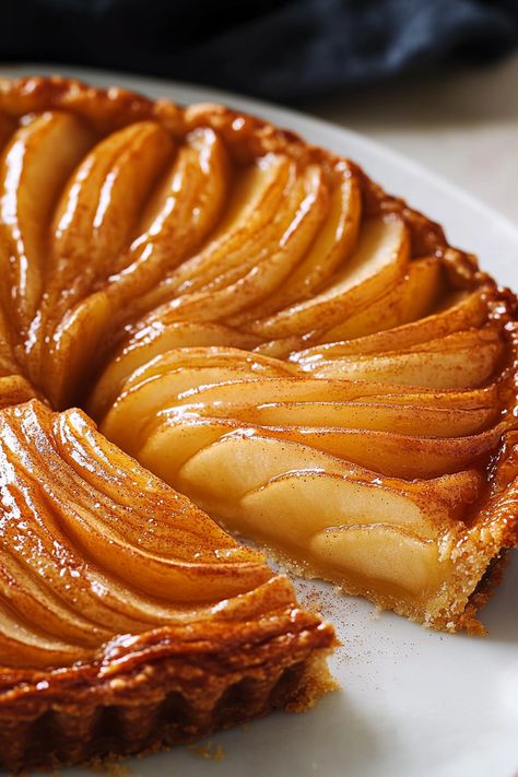 French Cinnamon Apple Tart Apple Cinnamon Tart Recipe, Apple Tart Shortbread Crust, Small Apple Pie Tarts, French Walnut Tart Recipe, Apple Tart With Almond Paste Filling, Apple Almond Tart Recipe, Rustic Apple Tart Recipe, Best Apple Tart Recipe, Apple Tart Tartin Recipe