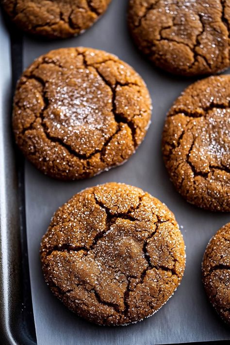 Cookies To Eat With Coffee, Single Serve Molasses Cookie, Butterscotch Molasses Cookies, Best Ginger Molasses Cookies, Healthy Ginger Molasses Cookies, Molasses Ginger Cookies Soft, Chewy Molasses Cookies Recipes, Black Strap Molasses Cookies, Best Iced Ginger Molasses Cookies