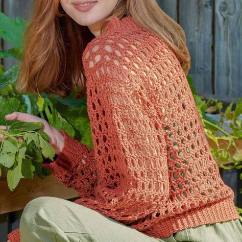 Crochet Mesh Summer Cardigan Pattern: A Stylish and Durable Garment Lightweight Crochet Cardigan Pattern, Mesh Cardigan Pattern, Crochet Mesh Cardigan, Crochet Cardigans, Mesh Cardigan, Crochet Crowd, Needle Crafts, Crochet Things, Linen Yarn