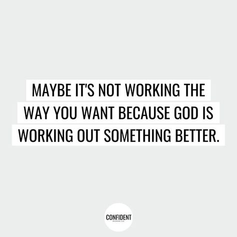 Confident Woman Co. ™ on Instagram: "Even in the midst of transition continue to trust God and remain positive. Because even if it's not working out the way you envisioned, God will work it out in such a way that's best for you and that glorifies Him. How do you handle things when it's not working out the way you envisioned? #confidentwomanco #confidentwoman #christianquotes #christianinspiration #biblequotes #christianwomen #womensministry #jesusquotes #godlywoman #godlywomen" God Will Work It Out Quotes, God Will Work It Out, God Is Working, Life Goals Future, Outing Quotes, Confident Woman, Work It, Christian Women, Christian Inspiration