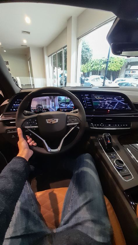 Escalade V Interior, All Black Escalade, Cadilac Escaled Interior, Cadallic Escalade Suv, Cadallic Escalade, 2024 Cadillac Escalade, Cadilac Escaled Black, Cadillac Escalade Aesthetic, Cadillac Aesthetic