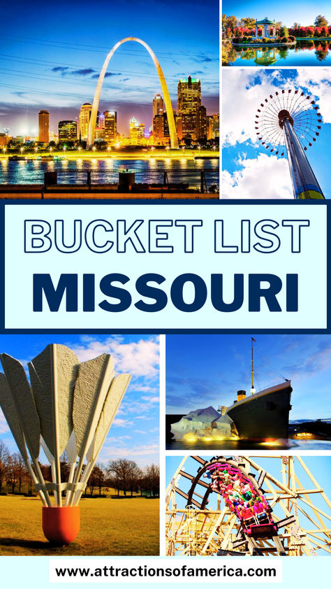 Planning a trip to Missouri? In this Missouri travel guide, find the best things to do in Missouri. Check out places to visit in Missouri | Missouri bucket list | Places in Missouri | Attractions in Missouri | Landmarks in Missouri | Sights in Missouri | What to do in Missouri | Things To Do in St. Louis | Branson attractions #Missouri #Branson #StLouis #usa Missouri Travel Places To Visit, Missouri Day Trips, St Genevieve Missouri, Missouri Vacation Ideas, Things To Do In St Louis Missouri, Missouri Aesthetic, Youth Trip, Travel Missouri, Things To Do In Missouri