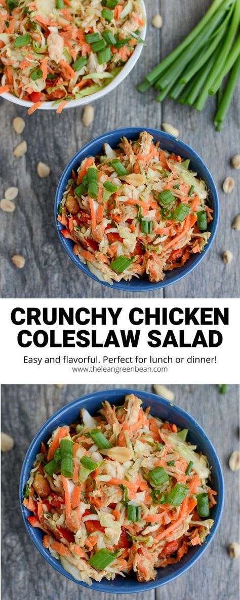 Asian Salad With Coleslaw, Coleslaw With Chicken, Coleslaw Mix Recipes Healthy, Coleslaw Salad Recipe Healthy, What To Make With Bagged Coleslaw, What To Do With Bagged Coleslaw, Veggie Slaw Recipes, Shredded Coleslaw Mix Recipes, Coleslaw And Chicken Recipe