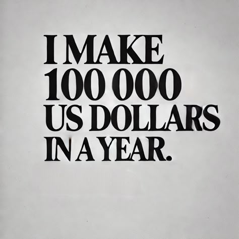 Make 100k In A Year, 100k A Year Aesthetic, 100k Aesthetic, 2025 Prayer, 2025 Board, Home Hair Salons, Goals Vision Board, Vision 2025, 2025 Goals