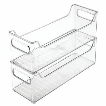 Rebrilliant Benefield Refrigerator and Freezer Organizer Bins & Reviews | Wayfair Organize Freezer, Freezer Storage Organization, Playroom Closet, Fridge Organizer, Clear Storage Bins, Fridge And Freezer, Organizer Bins, Freezer Organization, Fridge Organisers