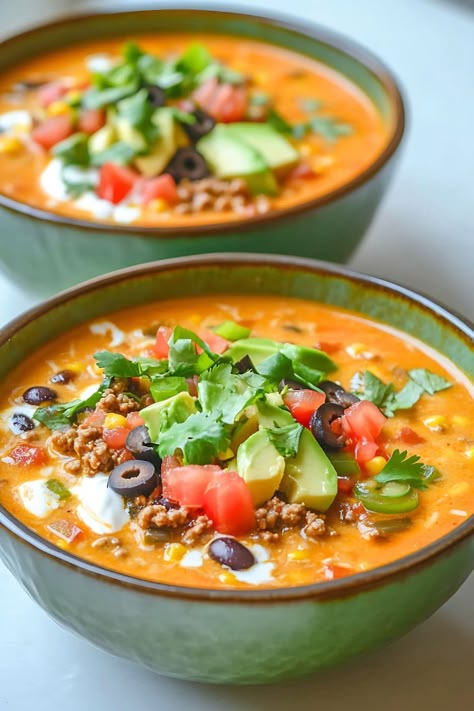 Cheesy Slow Cooker Nacho Soup Nacho Soup Crockpot, Slow Cooker Nacho Soup, Nacho Cheese Soup, Nacho Soup, Crock Pot Casseroles, Nachos Ingredients, Crock Pot Slow Cooker Recipes, Corn Cheese, Soups And Chowders