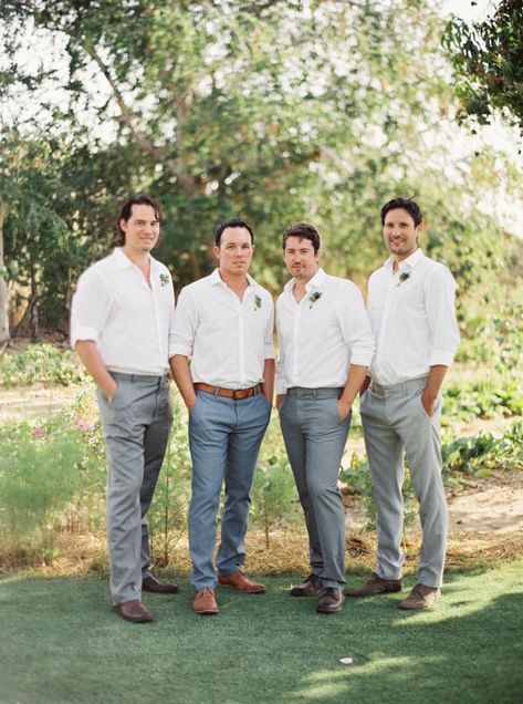 Boho Groomsmen, Boho Wedding Attire, Chic Farm Wedding, Boho Wedding Groomsmen, Mens Casual Wedding Attire, Casual Groom Attire, Casual Grooms, Casual Wedding Attire, Wedding In Mexico