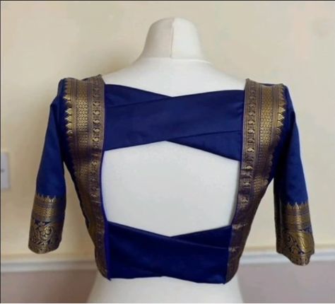 Brocade Blouse Designs, Blue Blouse Designs, Classy Blouses, Traditional Blouse Designs, New Saree Blouse Designs, Latest Model Blouse Designs, Fashionable Saree Blouse Designs, Cutwork Blouse Designs, New Blouse Designs