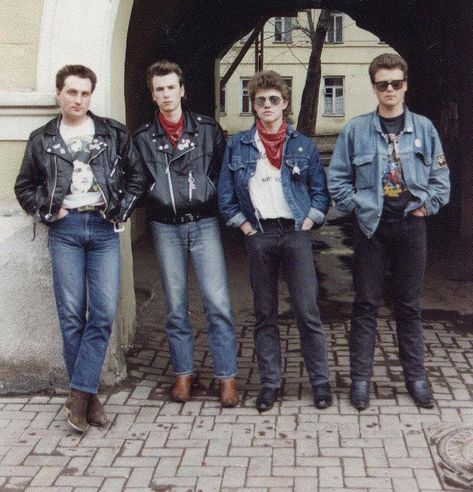 1950s Greaser Fashion, Rock Themed Outfits, 80s Biker Outfit, Mens 50s Fashion Greaser Style, 60s Fashion Mens Rock, 80s Rock Fashion Men 1980s Style, 80s Outfits Men 1980s Style Rock, 90s Biker Outfit, Greasers Vs Socs Outfits