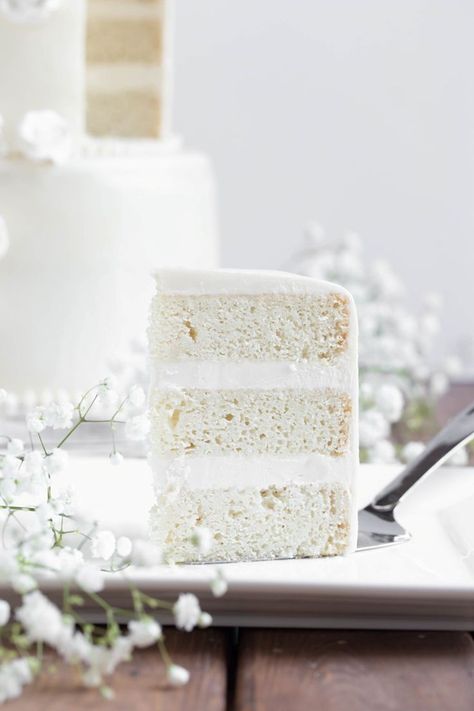 How to Make a Vegan Vanilla Wedding Cake | The Vegan 8 Vanilla Wedding Cake Recipe, Vegan Wedding Cakes, Vanilla Wedding Cake, Gluten Free Wedding Cake, Vegan Buttercream Frosting, Vegan Vanilla Cake, Wedding Cake Vanilla, Vegan Buttercream, Vegan Wedding Cake