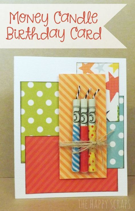 money-candle-birthday-card - can do my own take on this. Good way to give money as a Gift #gift #giftideas #positiveprints Dollar Gifts, Birthday Candle Card, Money Gift Ideas, Money Candle, Candle Birthday, Quilled Creations, Money Gifts, Money Cards, Birthday Cards Diy