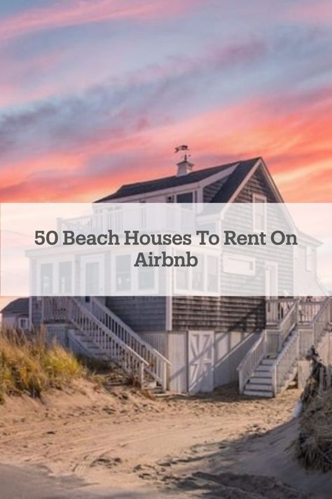 Not sure where to stay on your next beach vacation? Good thing we found 50 gorgeous #beach houses you can rent on Airbnb! Beach Front Airbnb, Vacation Homes Beach, Beach House Airbnb, Maine Beach House, Vision Board Career, Oceanfront Beach House, Beach Airbnb, Biloxi Beach, Best Family Beaches