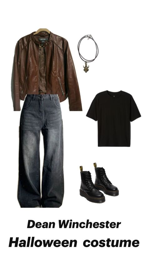 Supernatural Halloween Dean Winchester Halloween, Dean Winchester Outfit, Supernatural Halloween Costumes, Supernatural Costume, Supernatural Inspired Outfits, Supernatural Halloween, Supernatural Fashion, Summer Grunge Outfits, Supernatural Outfits