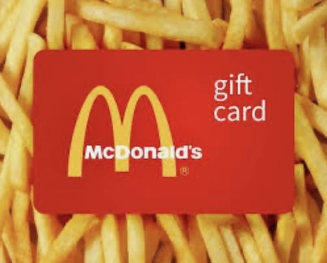 $25 McDonald’s Gift Card Mcdonalds Biscuits, Healthy Mcdonalds, Burger King Gift Card, Mcdonalds Uk, Mcdonalds Funny, Mcdonalds Recipes, Vegan Mcdonalds, Shein Shopping, Free Mcdonalds