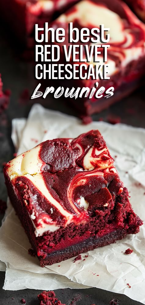 Red Velvet Cheesecake Brownies [80 Minutes] – Chasety Red Brownies Velvet, Cheesecake Red Velvet Brownies, Red Velvet And Chocolate Cake, Red Velvet Brownie Cheesecake, Red Velvet Strawberry Cheesecake, Red Velvet Cake Mix Ideas, Red Velvet Brownies From Box Cake Mixes, Red Velvet Cheesecake Bars, Red Velvet Dessert Recipes