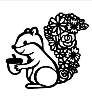 Squirrel Stencil, Cricuit Joy, Squirrel Coloring Page, Darth Vader Christmas, Flower Wall Art Decor, Stencil Print, Cool Stencils, Christmas Mandala, Mandala Wall Decor