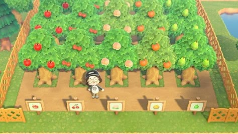 ACNH inspiration ❀ on Instagram: “❀ cute orchard ❀ [tumblr / fairiecrossing]  #animalcrossing #acnh #newhorizons #animalcrossingnh #animalcrossingnewhorizons #acnewhorizons…” Acnh Design Ideas, Orchard Design, Animal Crossing 3ds, Ac New Leaf, Ac Ideas, Animal Crossing Guide, Acnh Inspiration, Acnh Island Ideas, Animal Crossing Qr Codes Clothes