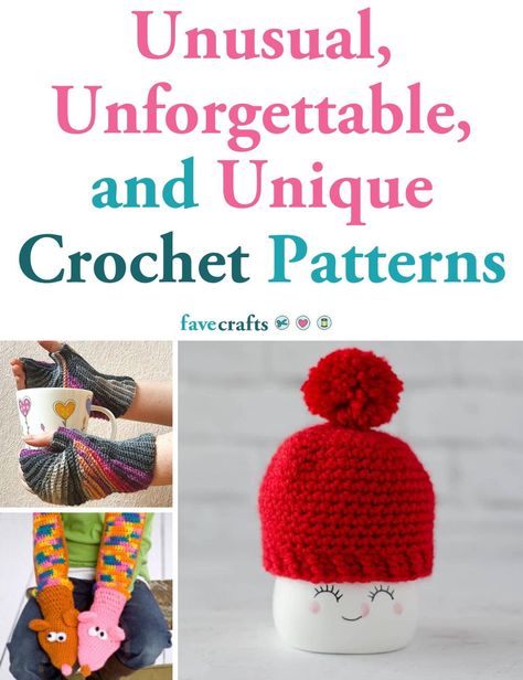 Unusual Crochet Patterns Free, Crazy Crochet Ideas, Quirky Crochet Patterns, Unusual Crochet Projects, Funny Crochet Ideas, Funny Crochet Patterns, Stash Busting Crochet, Knitting Cake, Quirky Crochet