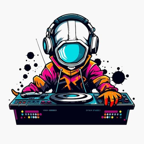 Cyberpunk Dj, Dj Vector, Dj Png, Dj Logo, All Png, Dj Remix, Dj Music, Venom, Music Art