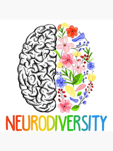 "Neurodiversity Awareness " Poster for Sale by TwistedGiftsCo Neurodivergent Brain Art, Neurodivergent Aesthetic Art, Neurodiversity Poster, Neurodiversity Art, Neurodivergent Aesthetic, Neurodivergent Art, Neurodiversity Awareness, Arts Logo, Prismacolor Art