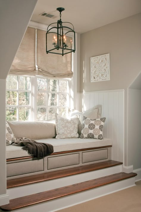 Oversized Dormer Window With Upholstered Daybed | HGTV Cozy Window Seat, Window Seating, Window Furnishings, Window Seat Design, Bedroom Corner, Dormer Windows, Window Seats, Bay Windows, 아파트 인테리어