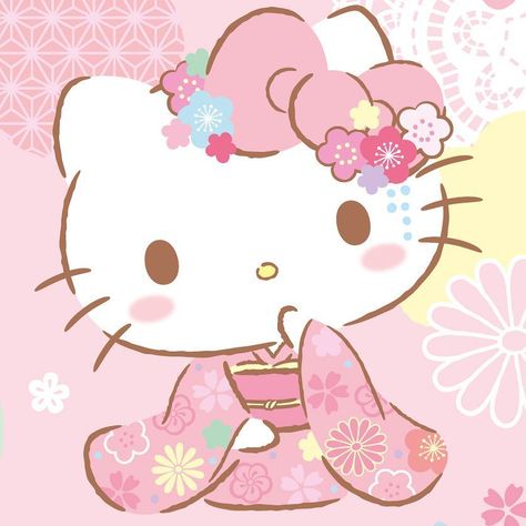 How cute is Hello Kitty celebrating the Golden Week in her kimono? 😍 #sanrio #hellokitty #goldenweek #japan #japanesetradition #kimono #cute Hello Kitty Kimono, Sanrio Pics, Hello Kitty Japanese, Kitty Illustration, Chinese Kitty, Hello Kitty And Sanrio, Hello Kitty Girl, Hello Cute, Hello Sanrio